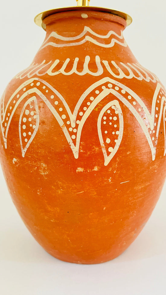 Antique Pottery Lamp