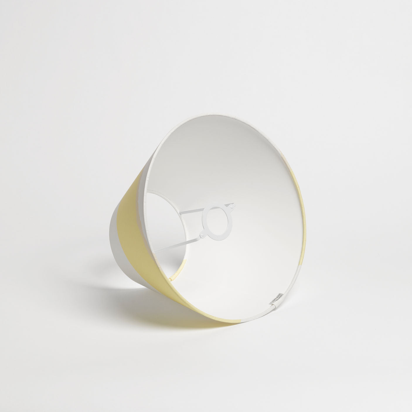 12” Empire Lampshade Wide Stripes Aligned – BUTTERMILK