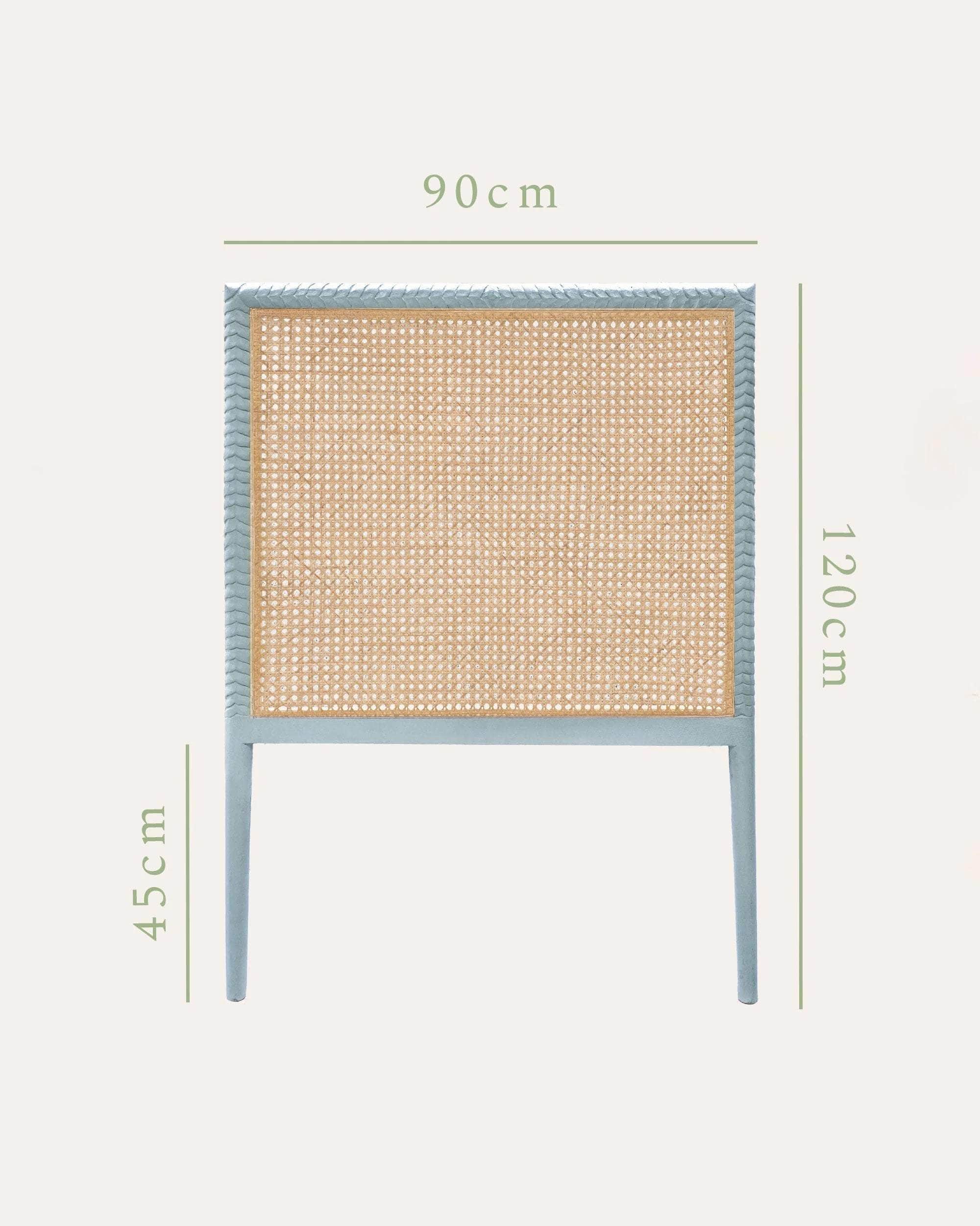 Pavilion Wooden Single Headboard - Blue