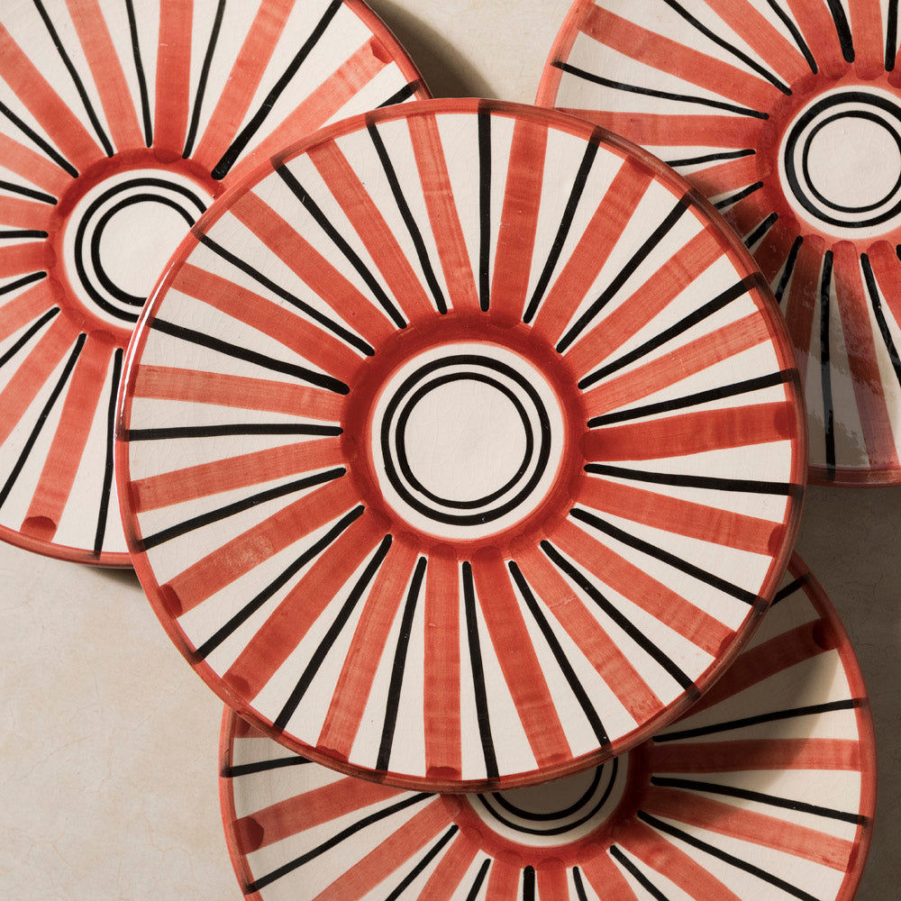 Red Safi Dinner Plate