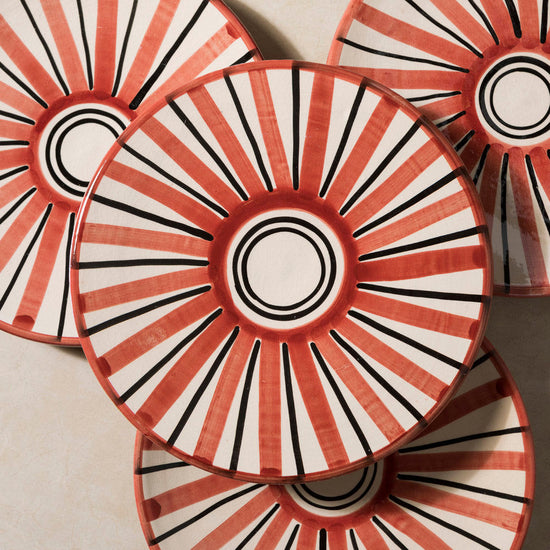 Red Safi Dinner Plate
