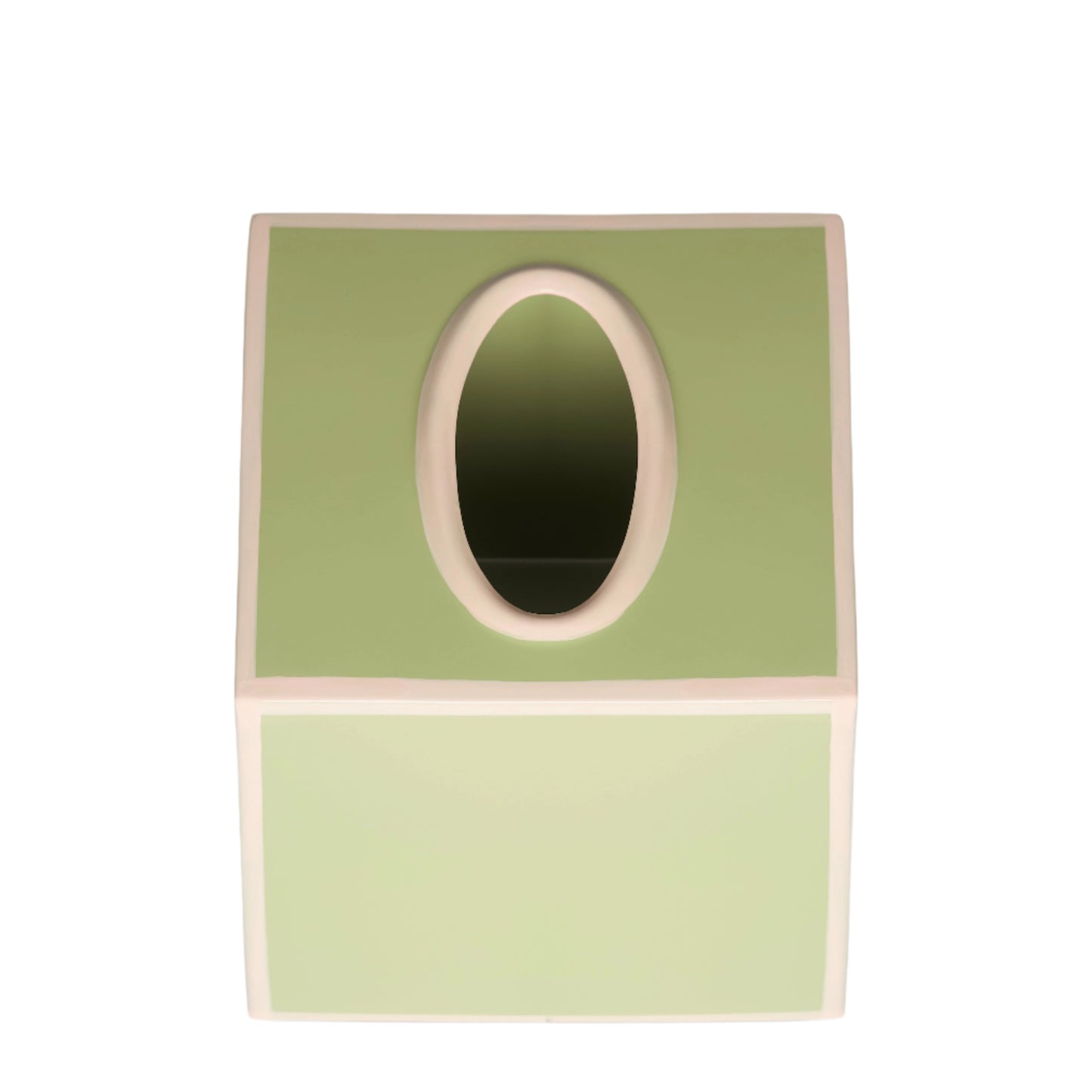 Tissue Box Cover | Sage Green and Blush