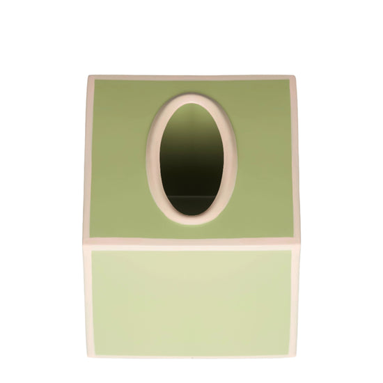 Tissue Box Cover | Sage Green and Blush