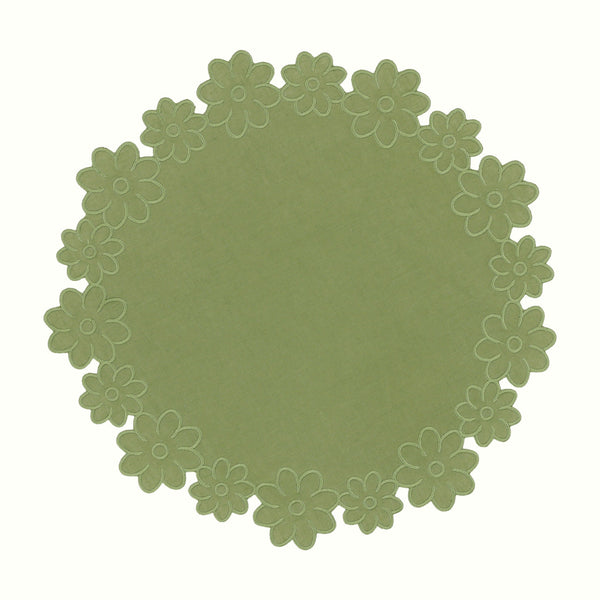 Border of Flowers Linen Placemat