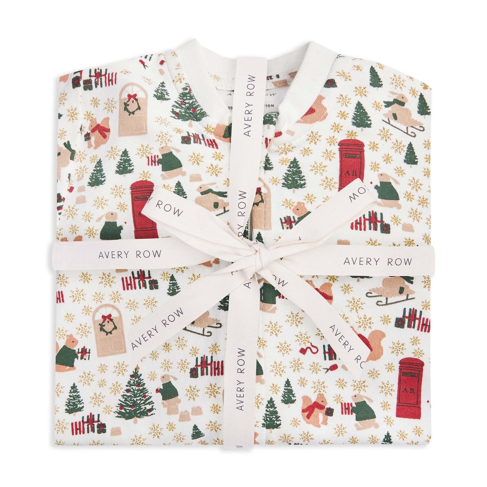 Christmas Baby Jersey Sleepsuit - Festive Forest