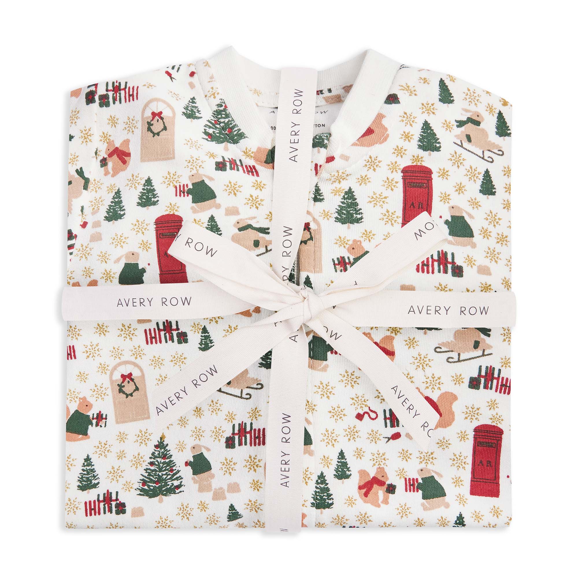 Christmas Baby Jersey Sleepsuit - Festive Forest