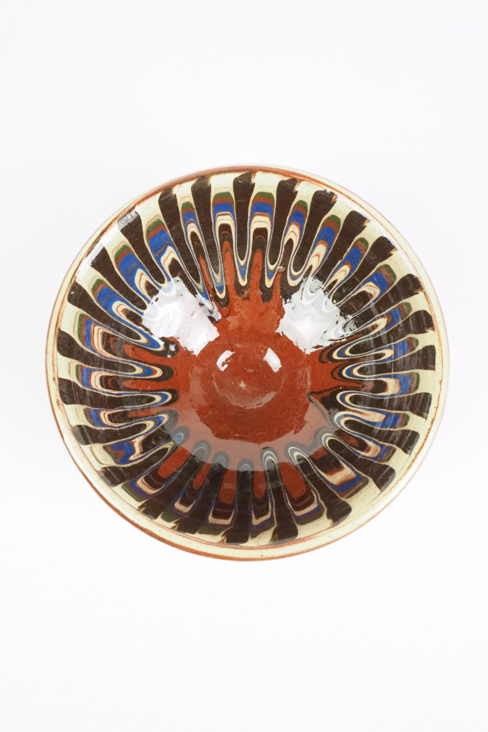 Vintage Drip Glaze Dish