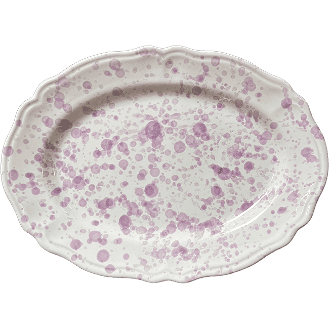 Points Oval Platter Violet - 32cm
