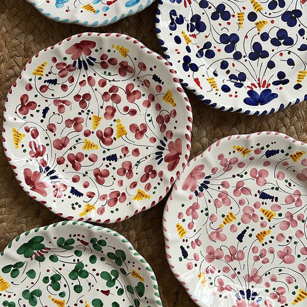 Deruta Plate 16 cm Bordeaux