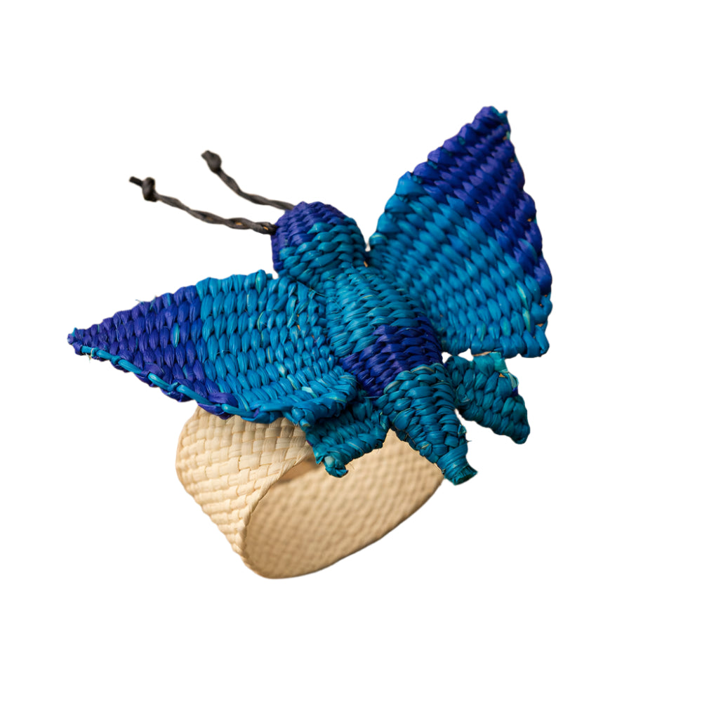 Blue Butterfly Napkin Ring