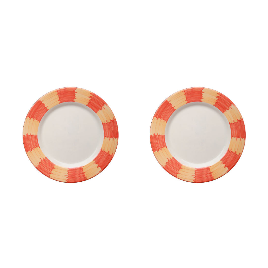 Frida Orange Dinner Plate Set-Of-Two