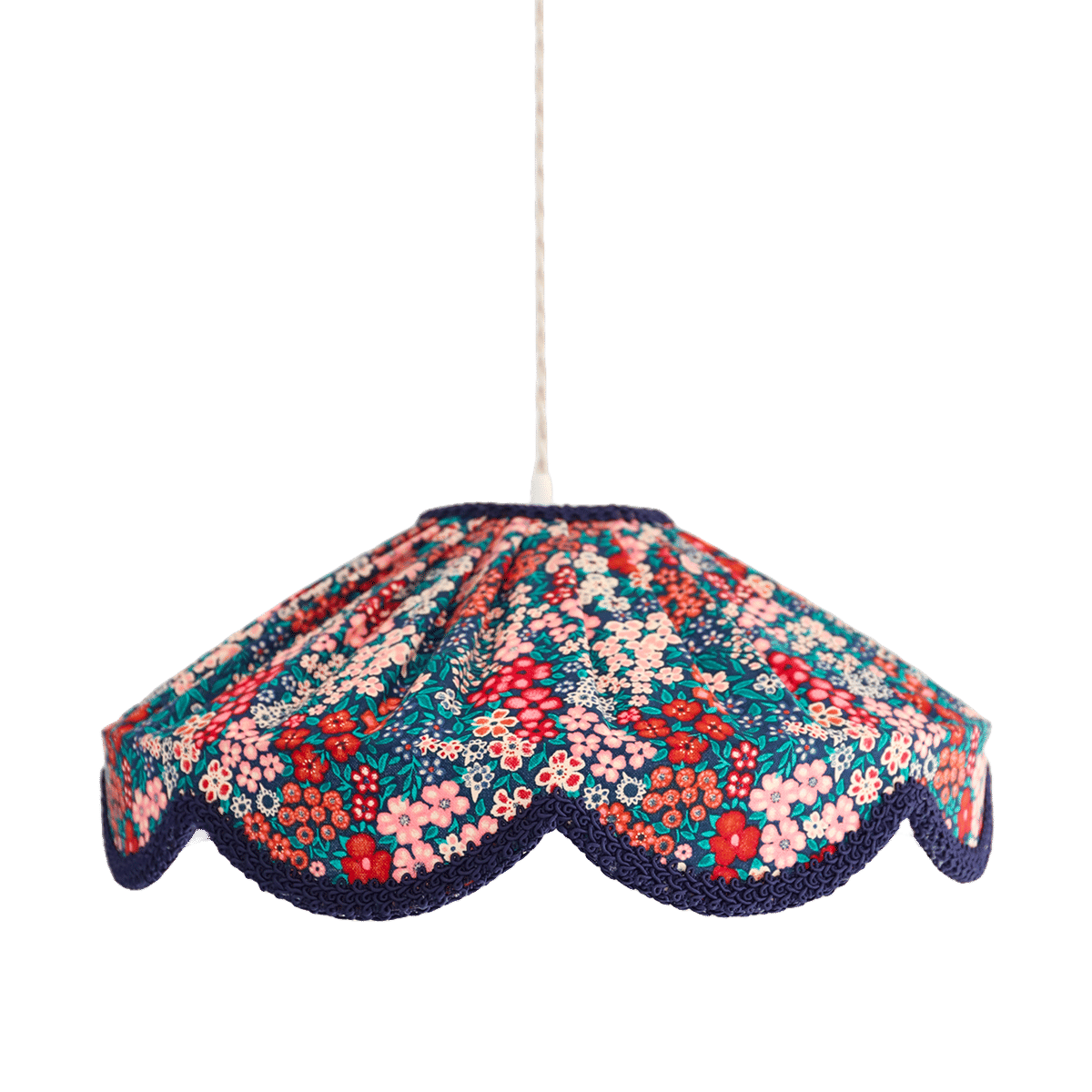 Floral-Shaped Pendant Light Cosette Printed “Mille Fleurs”