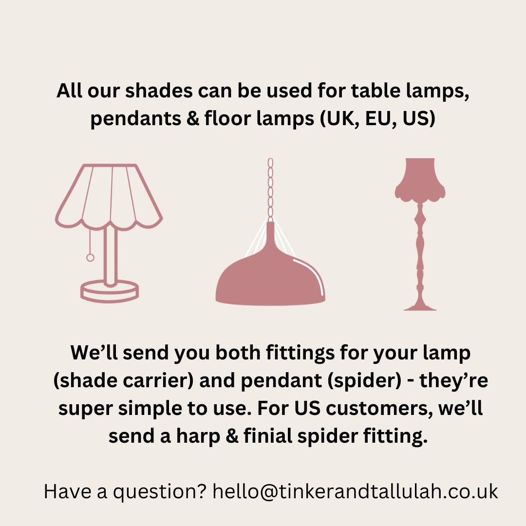 The Peggy Silk Fringed Lampshade - Design Your Own