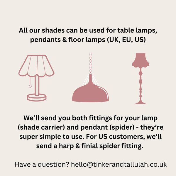 The Peggy Silk Fringed Lampshade - Design Your Own