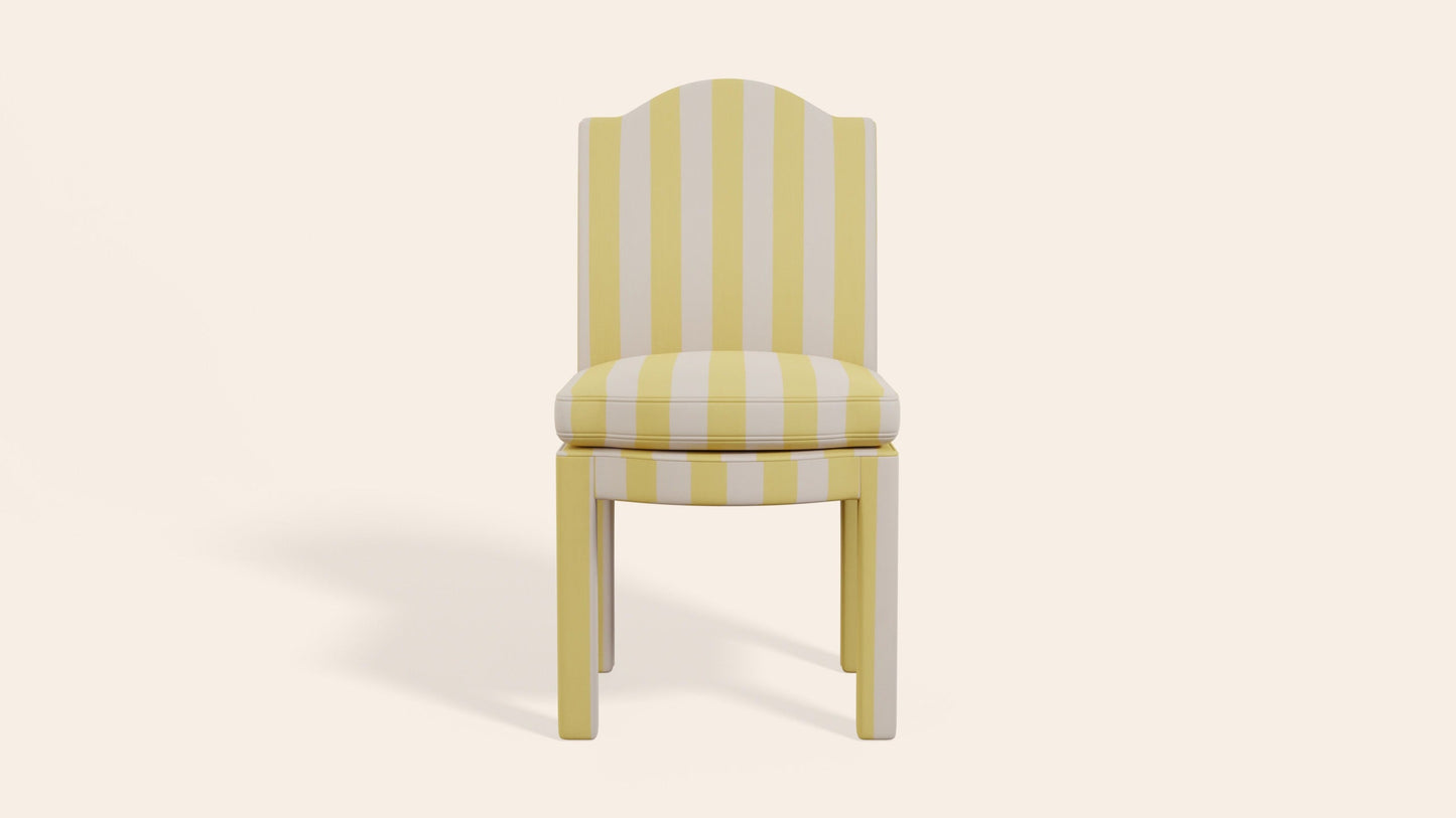 Pair of Leo Dining Chairs, Citron