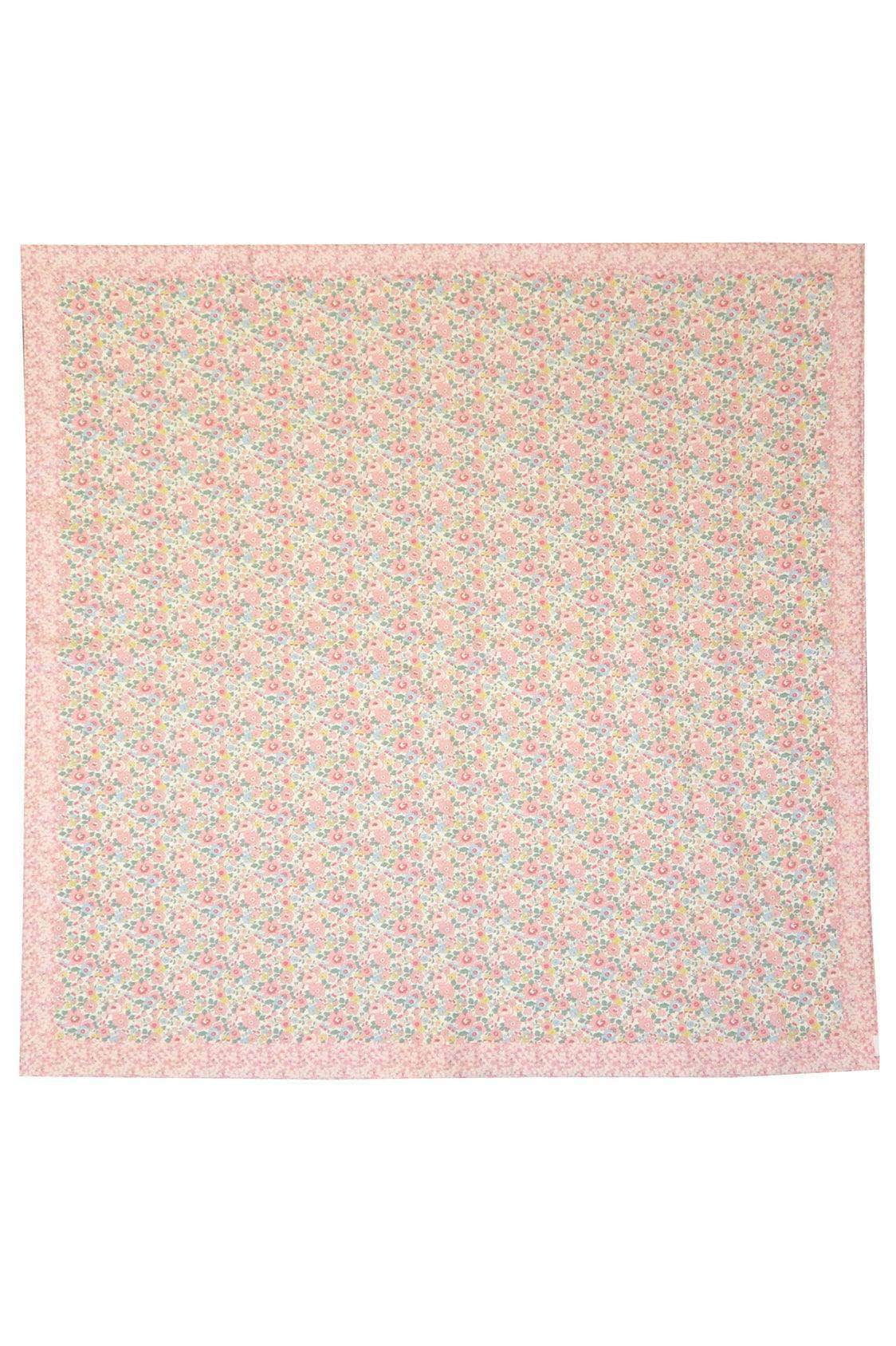 Picnic Blanket Made With Liberty Fabric Betsy Candy Floss & Mitsi Valeria Pink