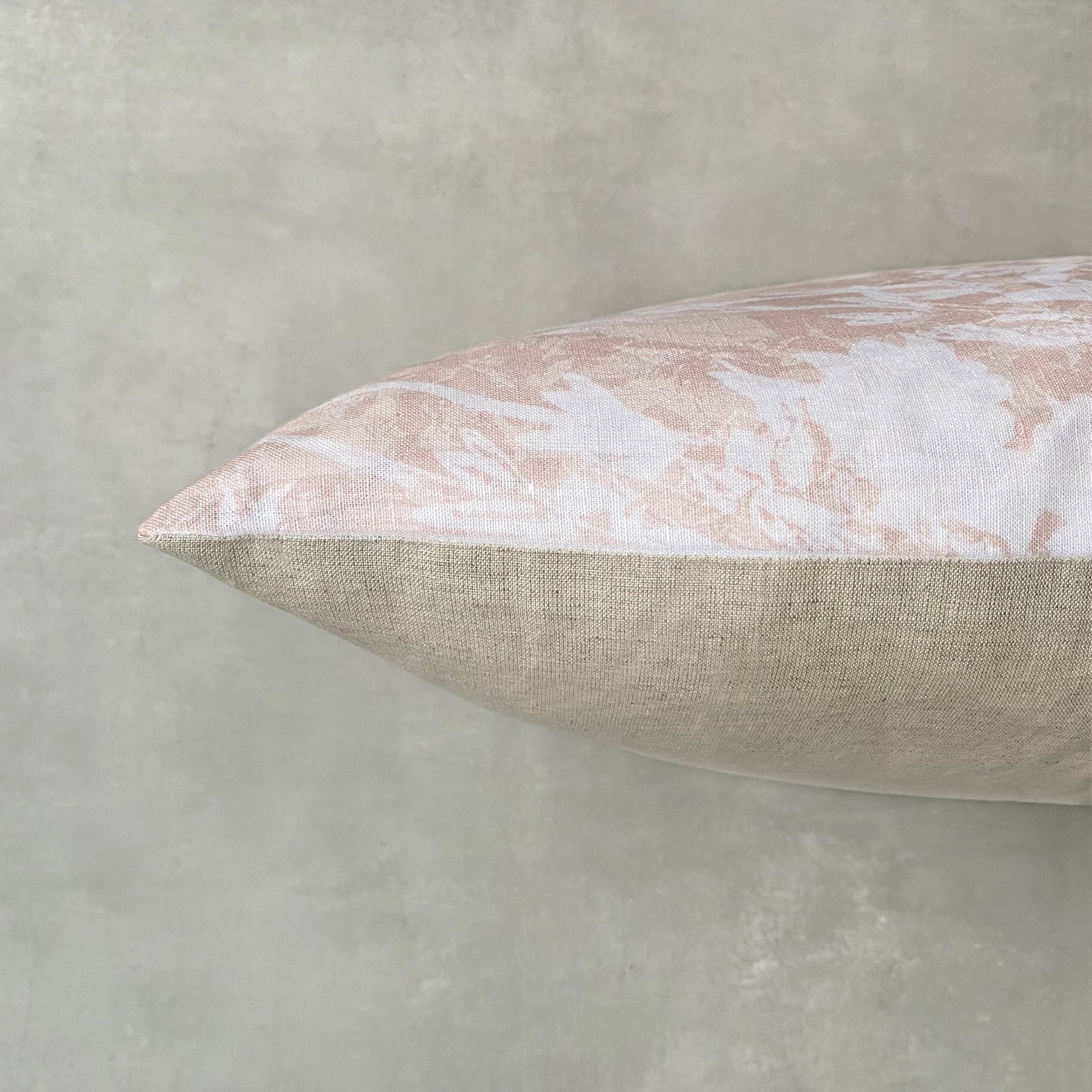 Everly Linen Cushion Pale Pink