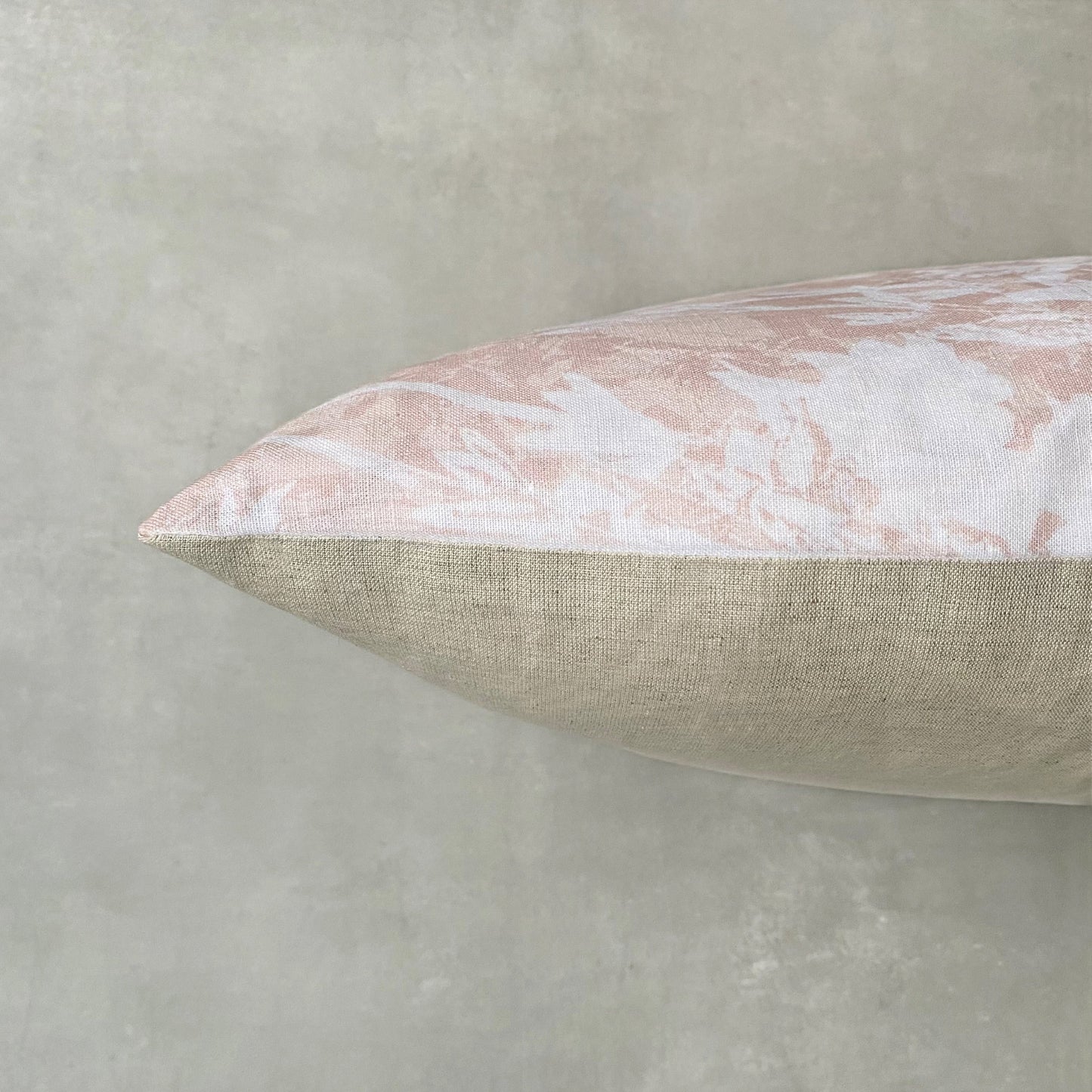 Everly Linen Cushion Pale Pink
