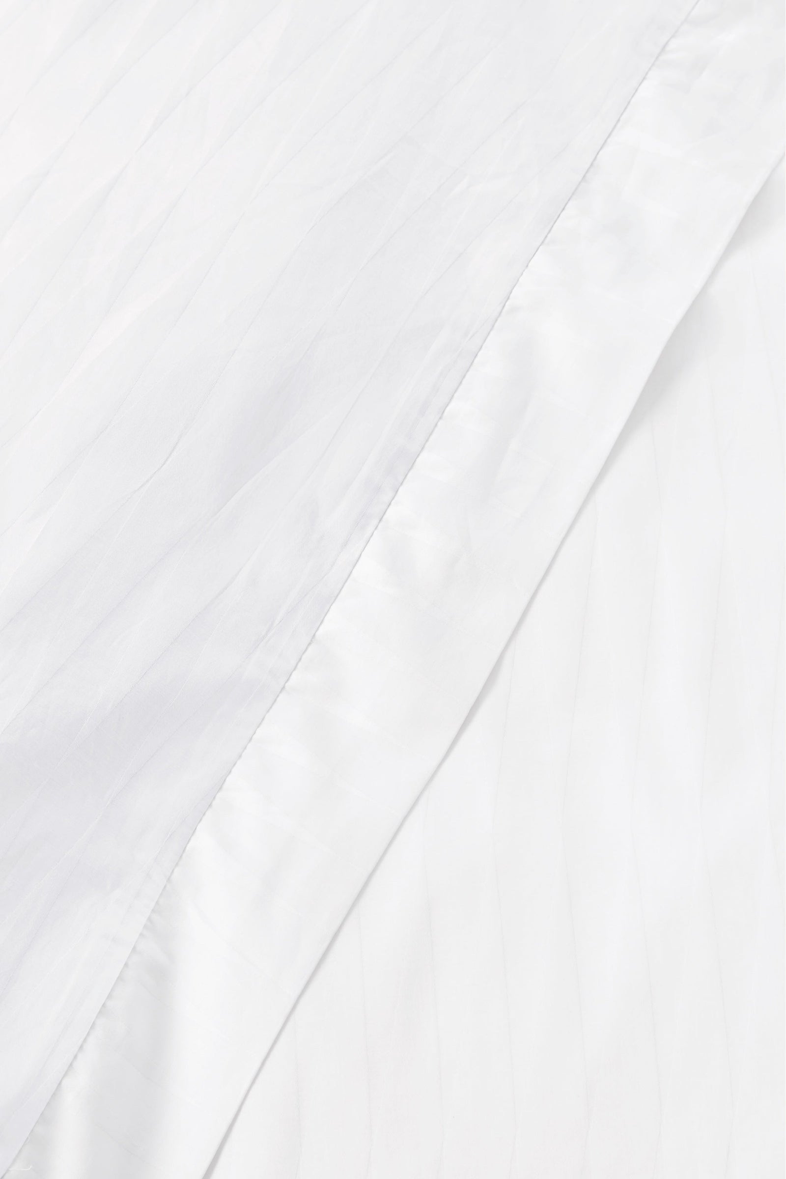 Jacquard Organic Cotton Duvet Cover - Pure White