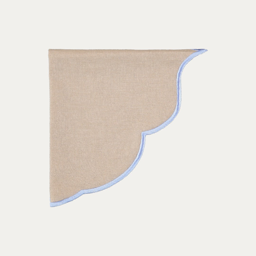 Violeta Napkin, Beige and Blue