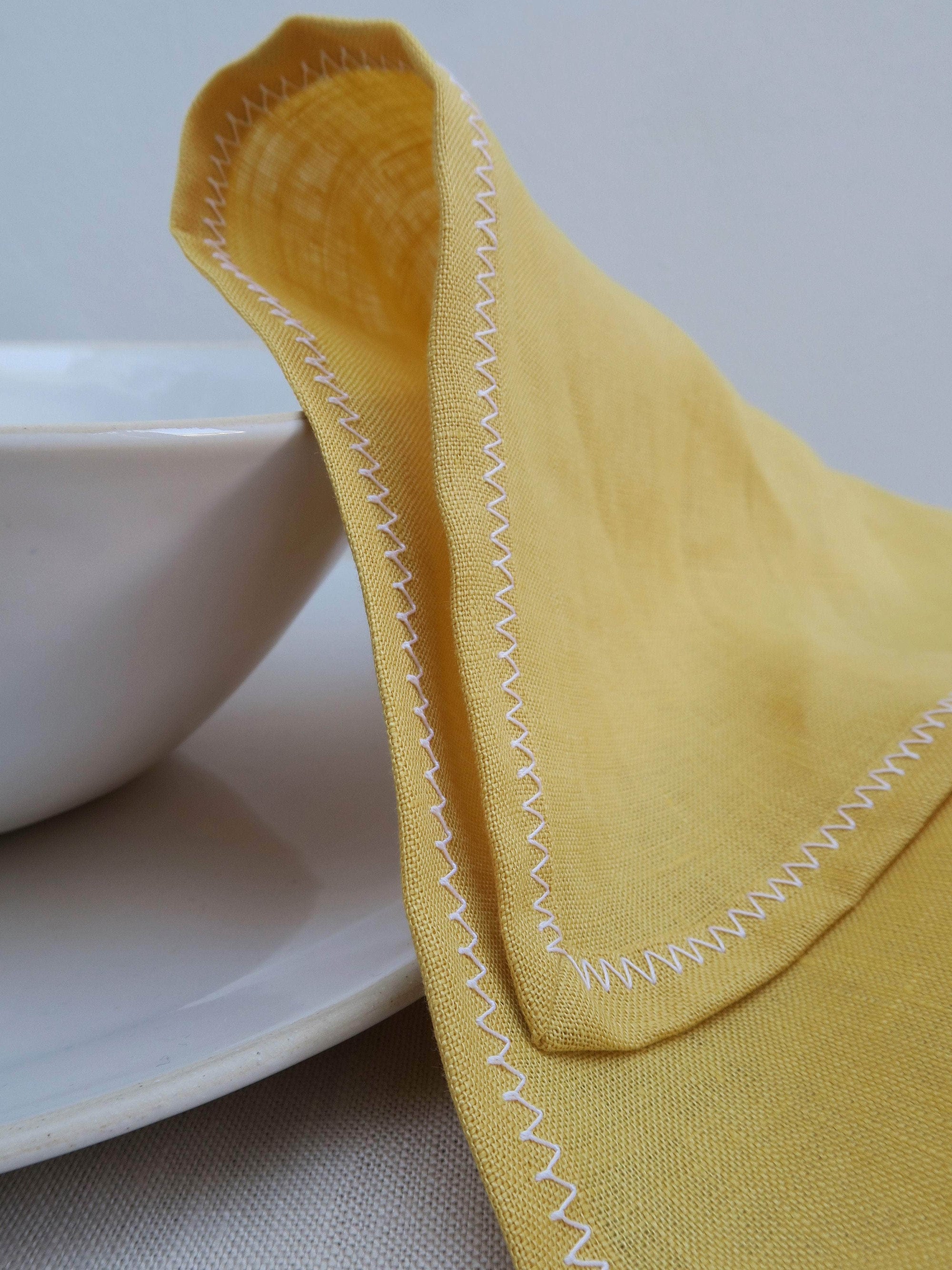 Irish Linen Napkin - Sunshine Yellow