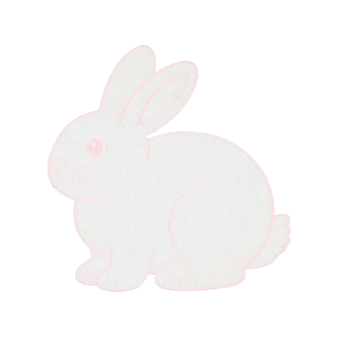 Rabbit Placemat in Pink, Anti-Stain