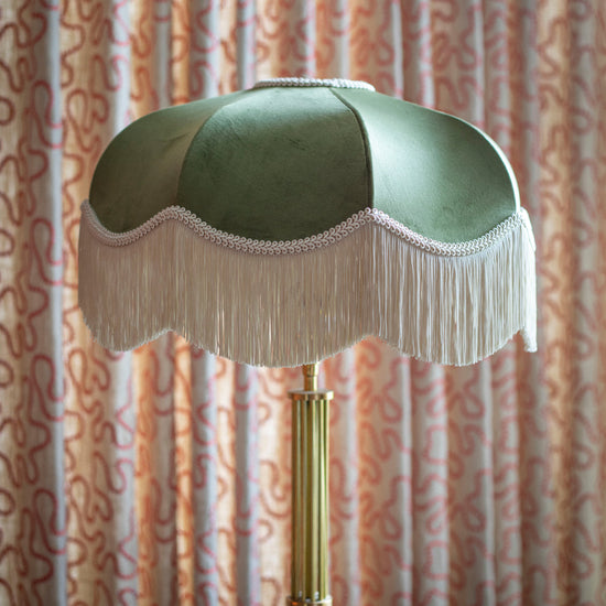 The Pistachio Fringed Lampshade