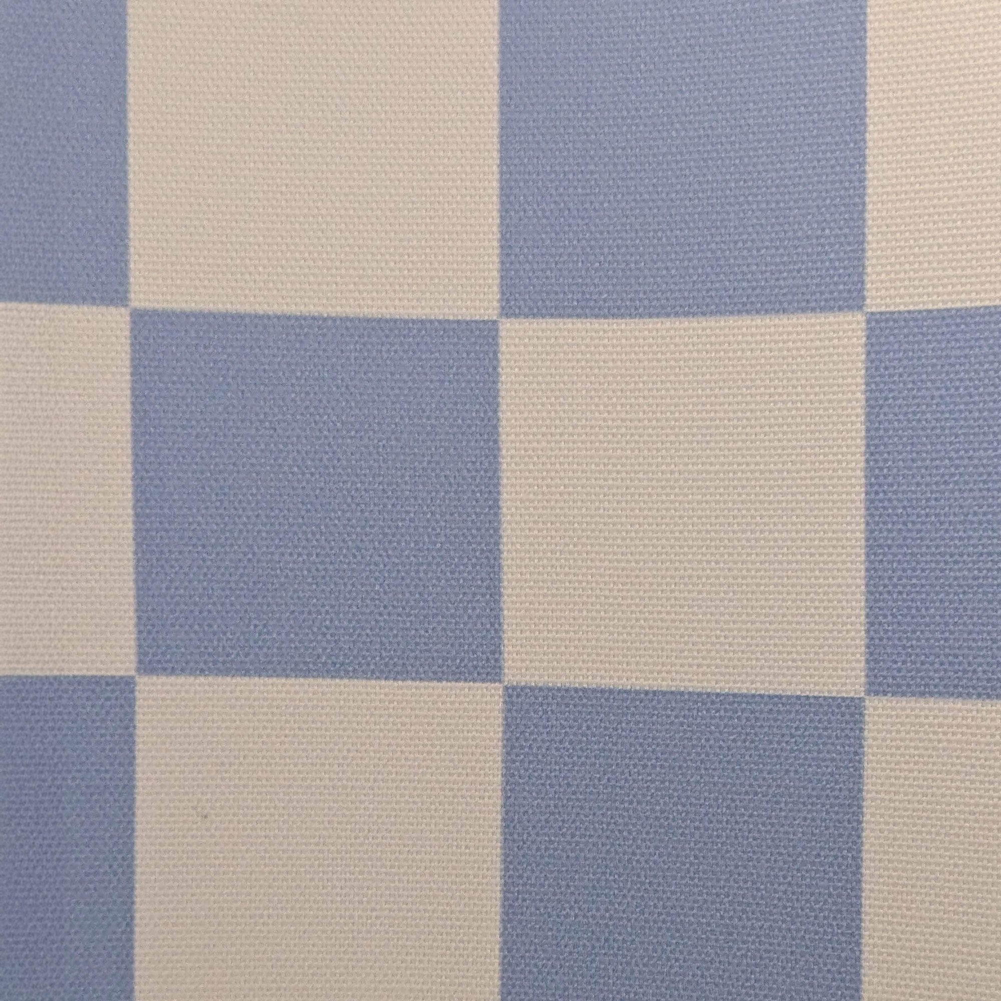 Damson Blue Checkered Drum Shade