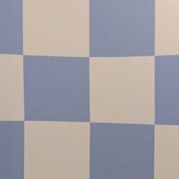 Damson Blue Checkered Drum Shade