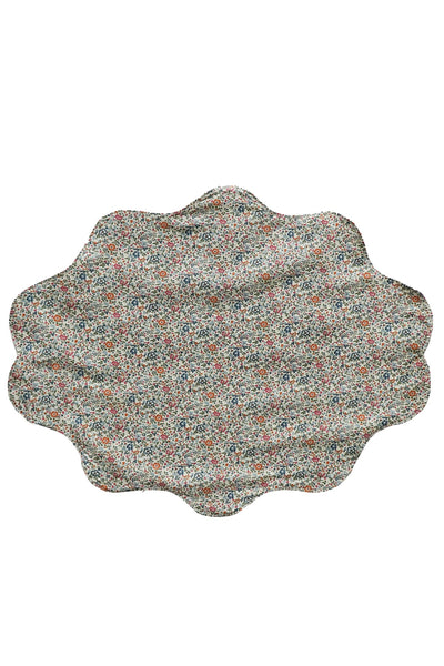 Reversible Wavy Placemat made with Liberty Fabric LINEN GARDEN & KATIE & MILLIE