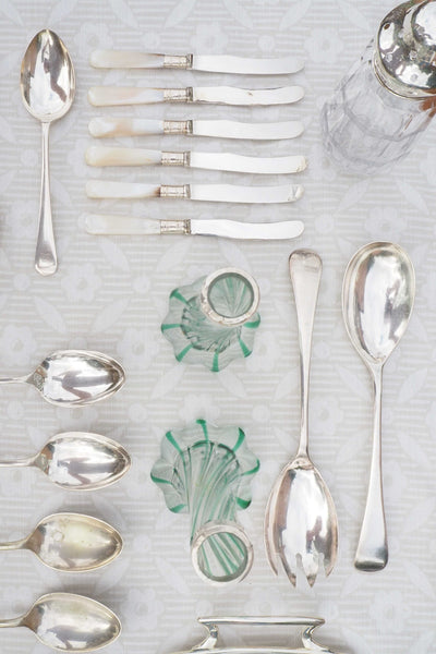 Silver Plate Salad Servers
