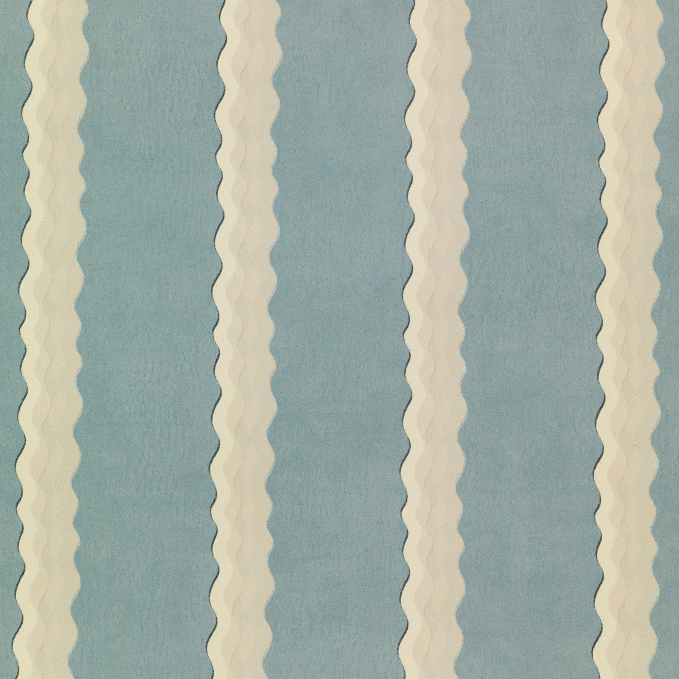 Double Scroll Stripe - Sky (Wallpaper)