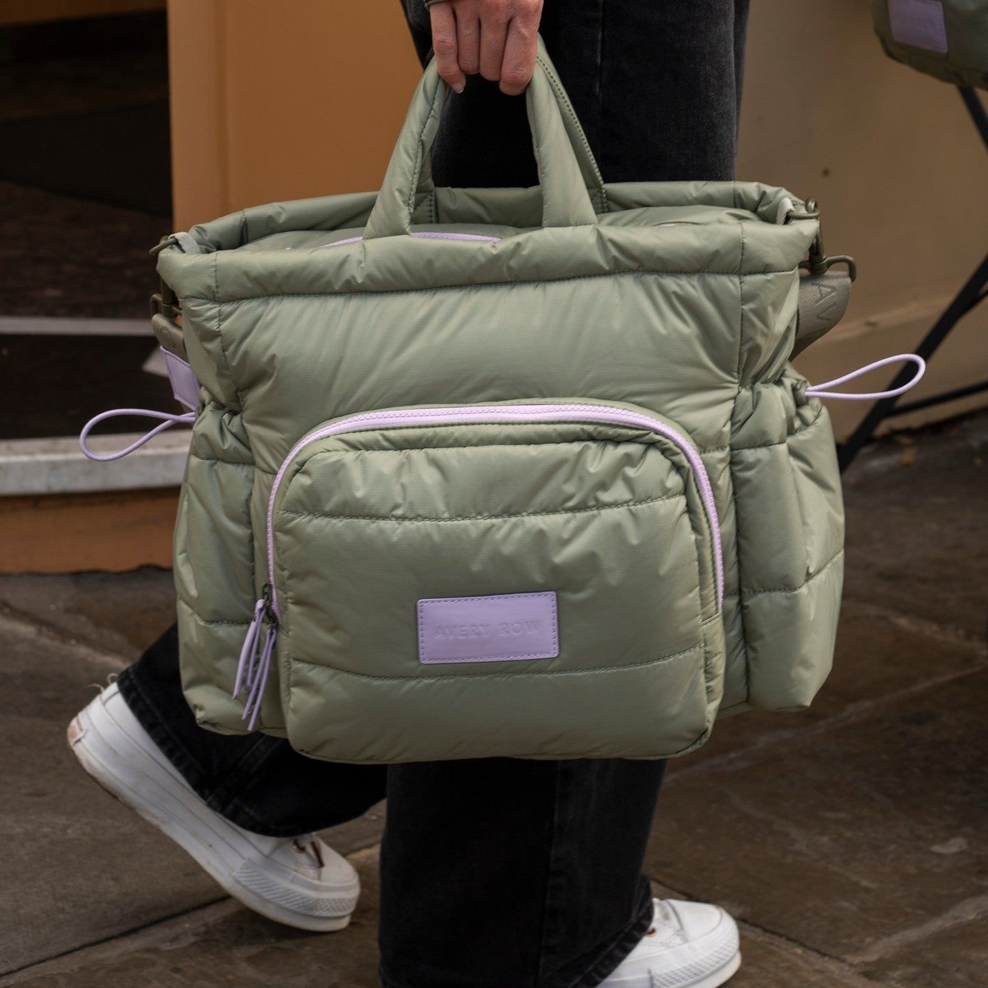 Baby Changing Tote Bag - Olive