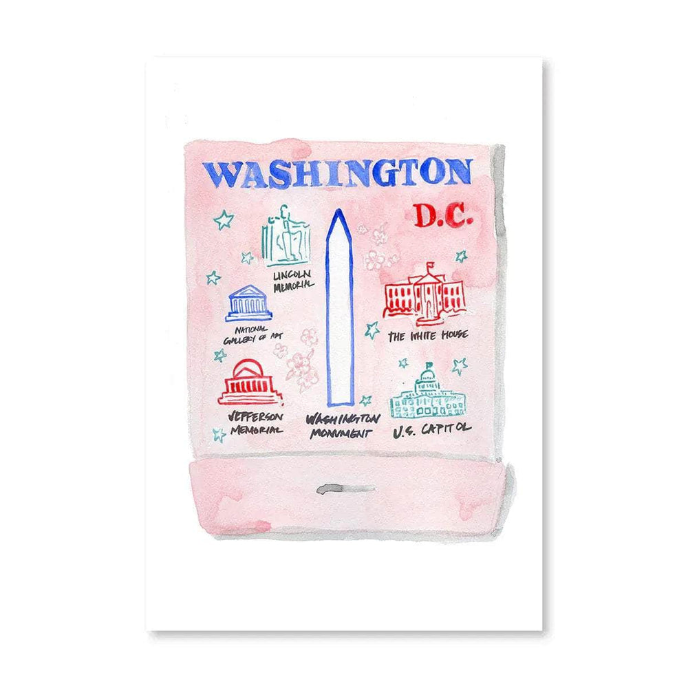 Washington D.C. Matchbook Print