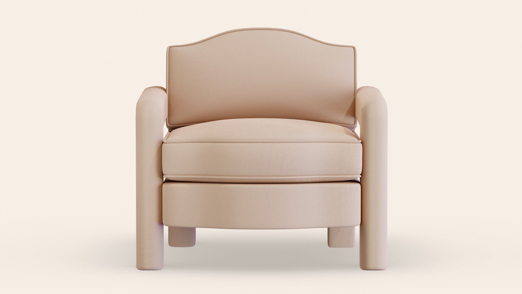Elio Armchair, Rose Linen