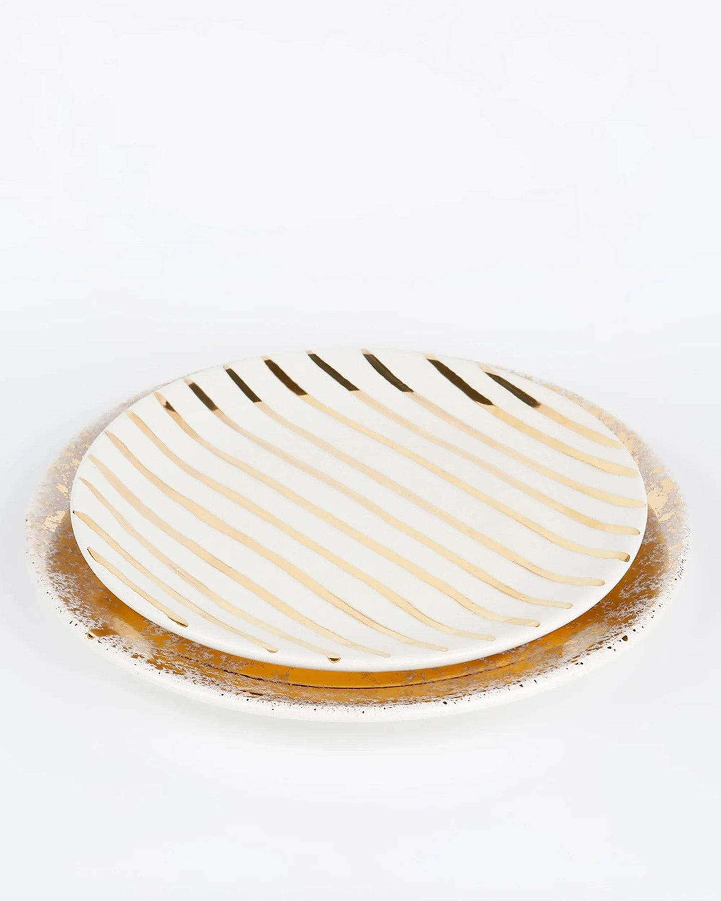 Gold Splatter Plate
