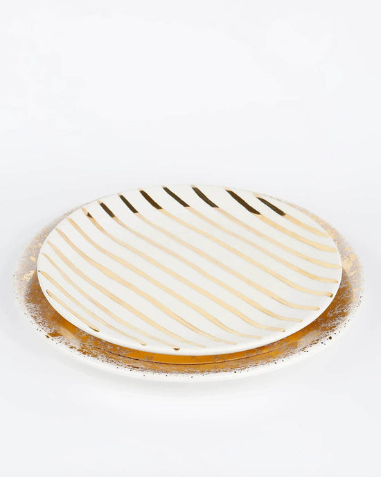 Gold Splatter Plate