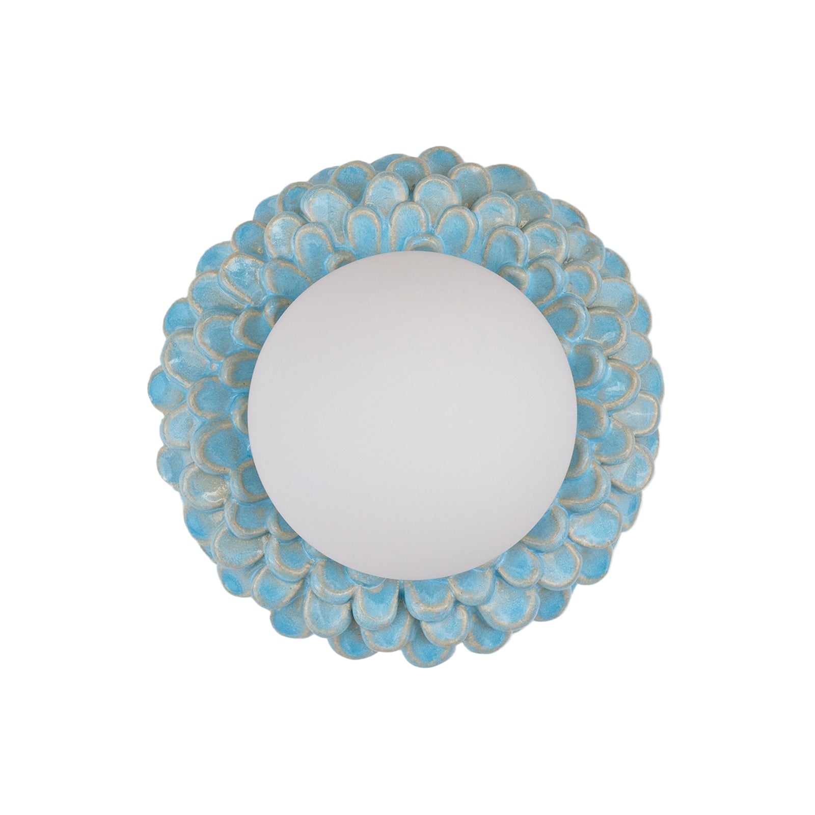 'Petal' Wall Light - Glossy Light Blue
