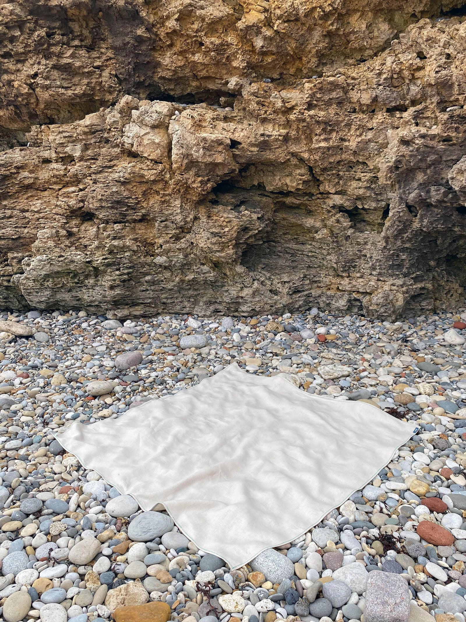 Irish Linen Large Towel - Sand