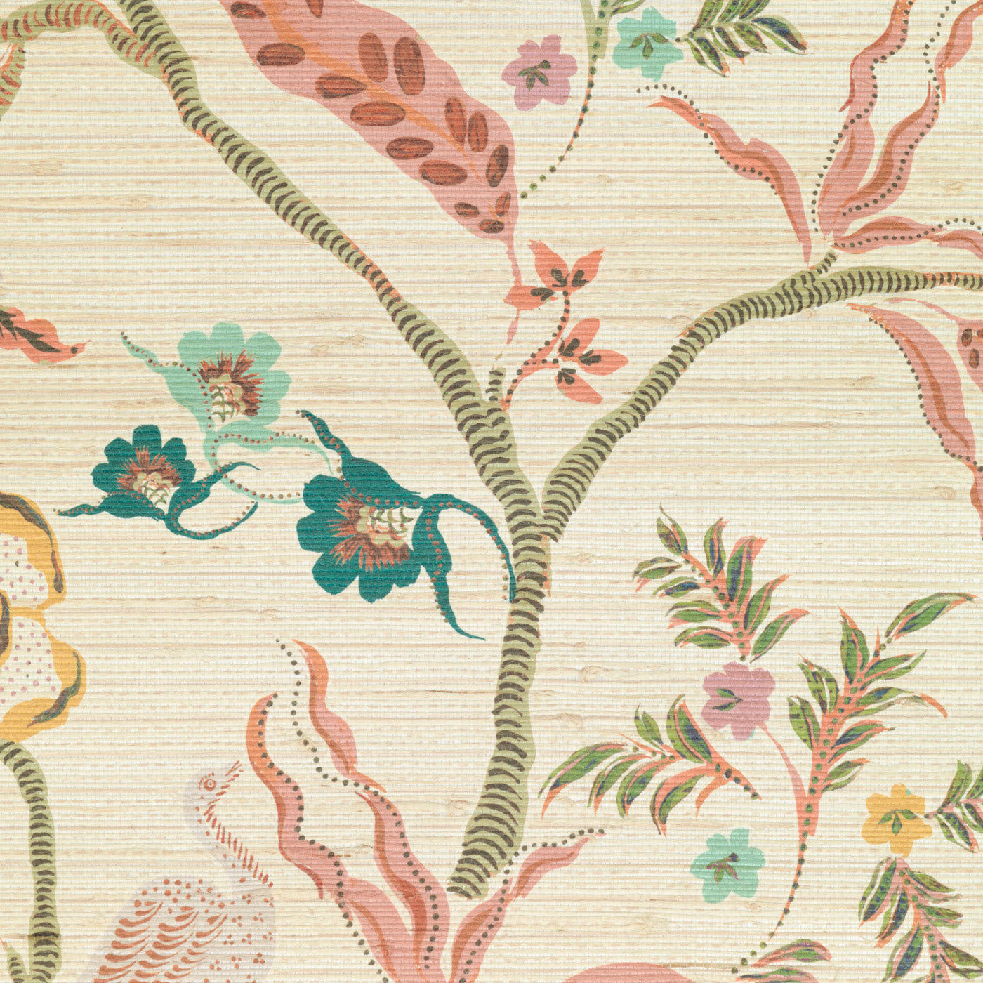 Eversley - Cinnamon Tobacco (Metallic Grasscloth Wallpaper)