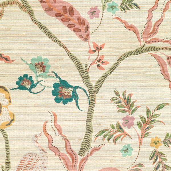Eversley - Cinnamon Tobacco (Metallic Grasscloth Wallpaper)