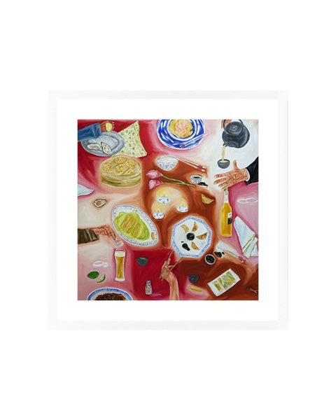 Sharing a meal Fine Art Print