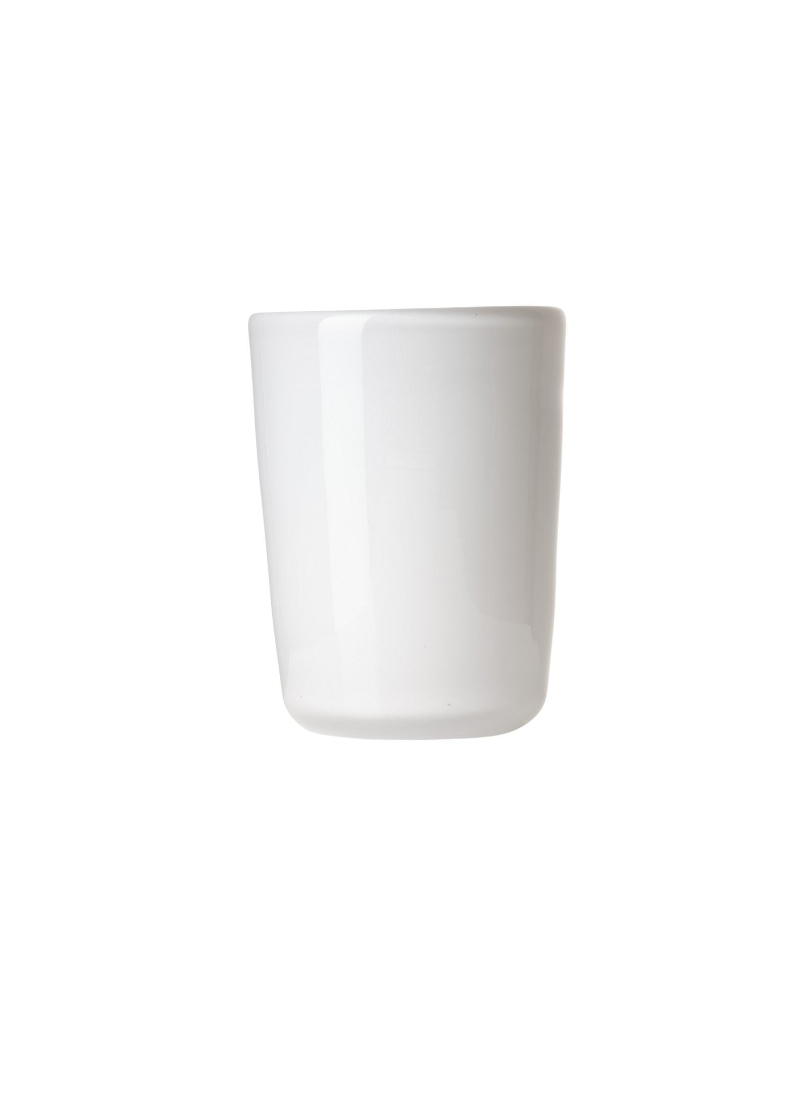 Thyme Hand Blown Water Glass in Opaque White