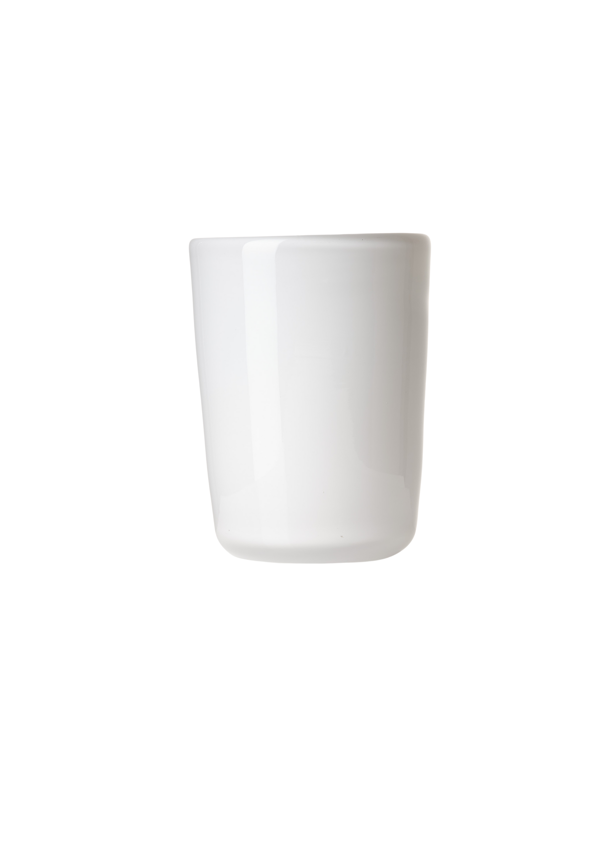 Thyme Hand Blown Water Glass in Opaque White