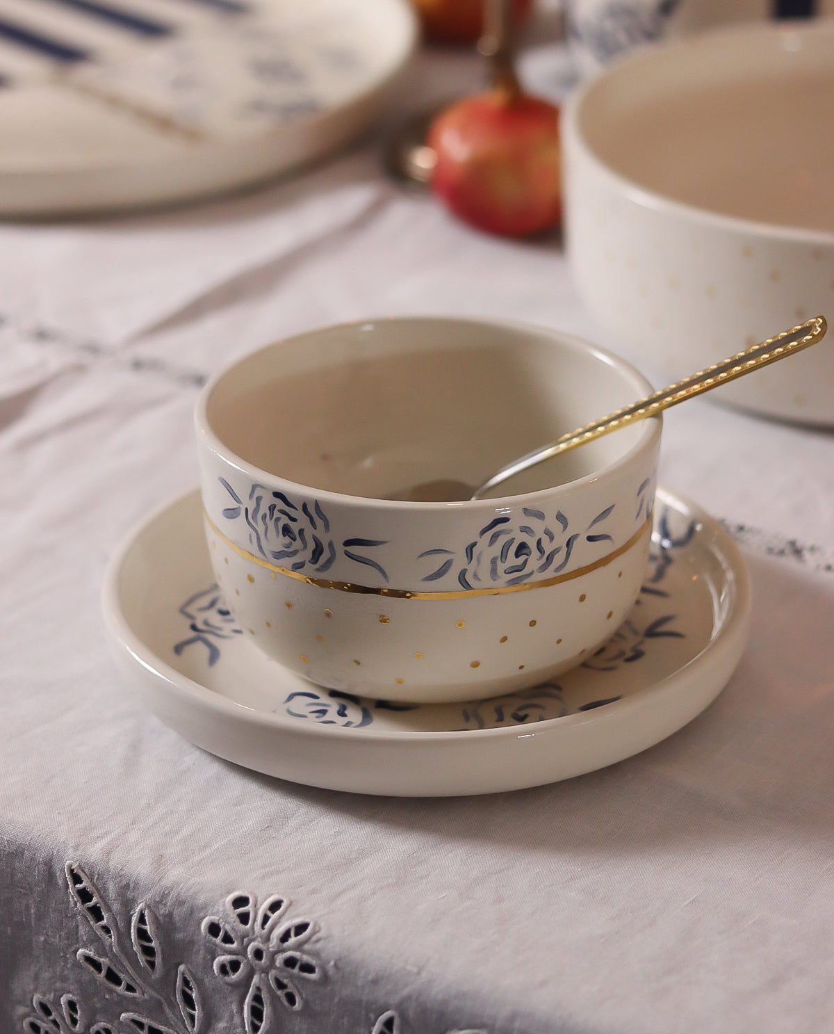 Royal Blue Rose Bowl