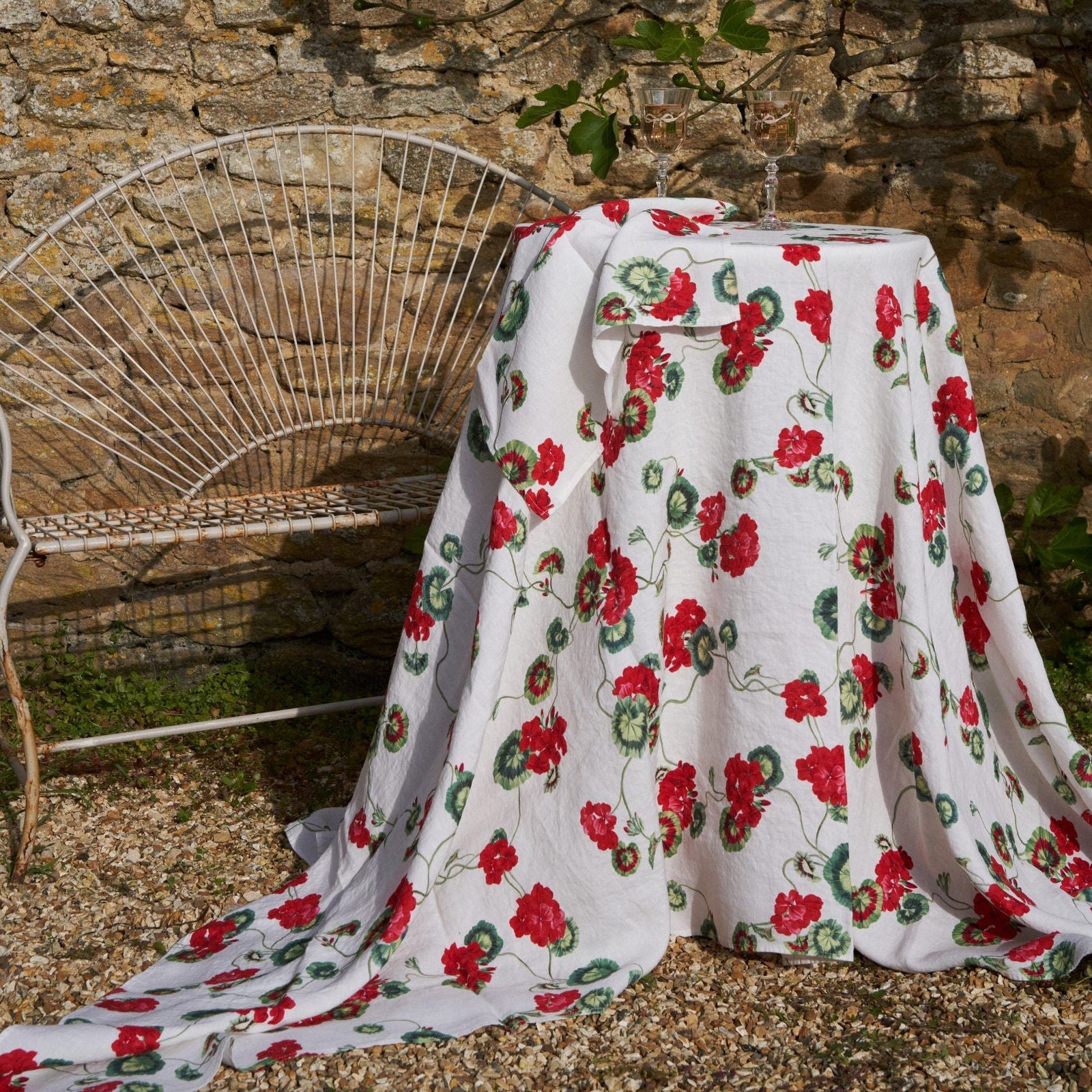 Geranium Linen Napkin