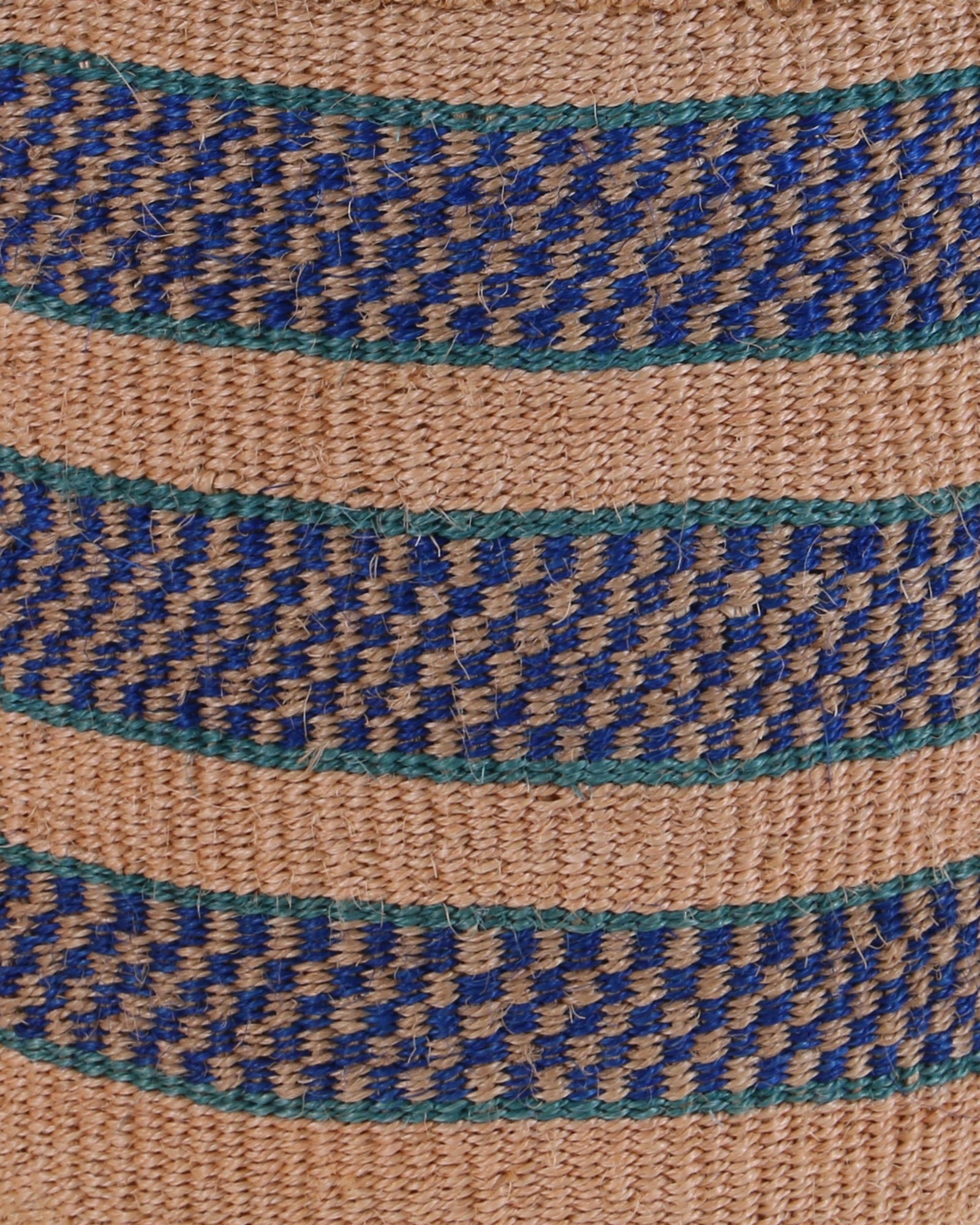 MOTO: Large Blue and Teal Sisal Basket