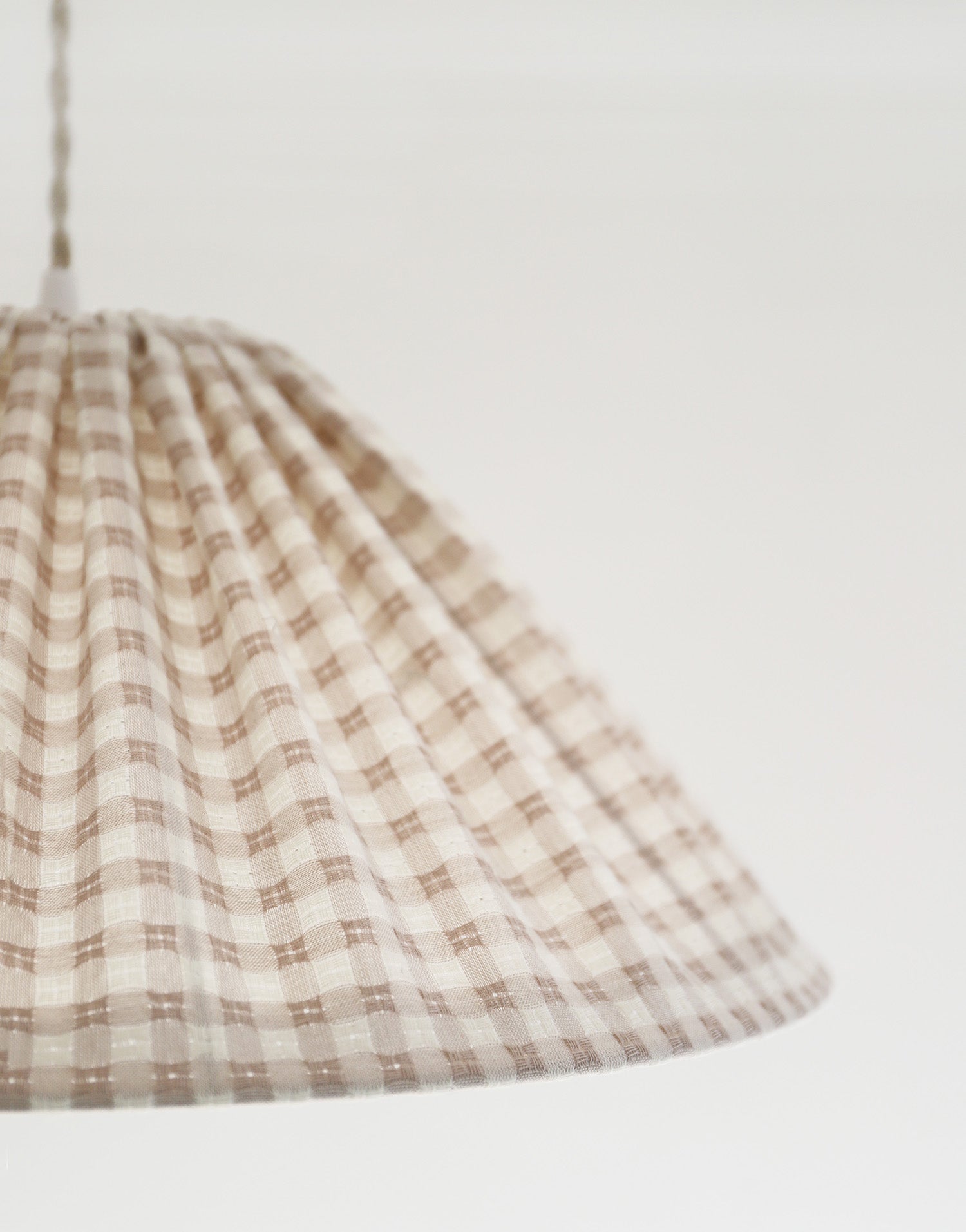 Conical Pendant Light Gingham Malala “Petits Carreaux”