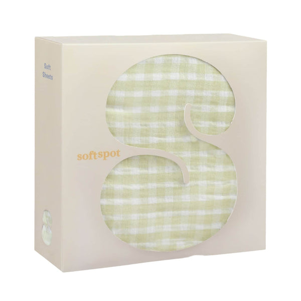 Soft Crib Sheet – Pistachio