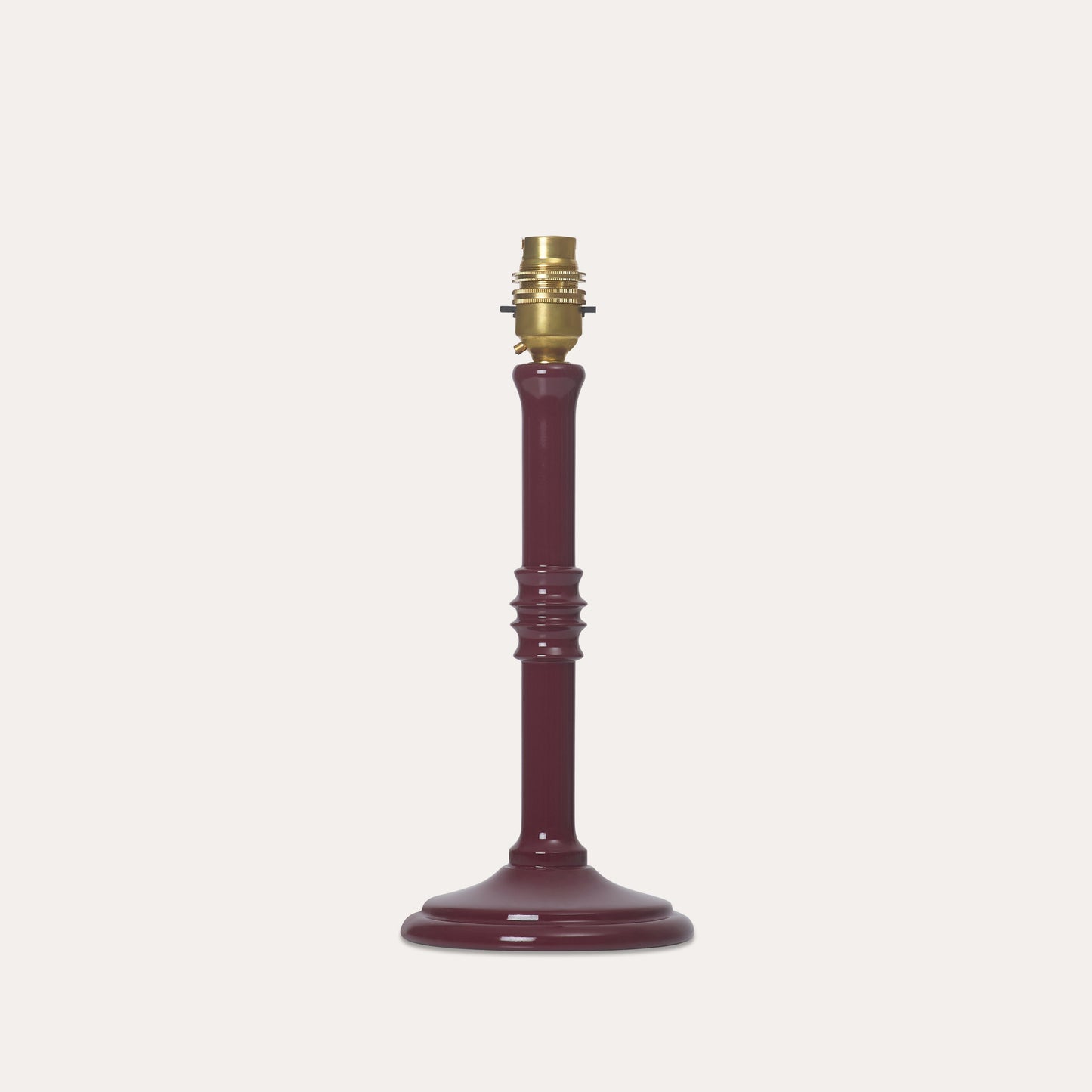 The Small Lacquered Lampstand in Damson